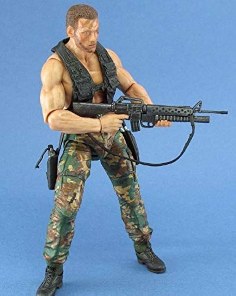ミリタリー JUNGLE EXTRACTION DUTCH PREDATOR NECA Predator Jungle Extraction Dutch 25th Anniversary